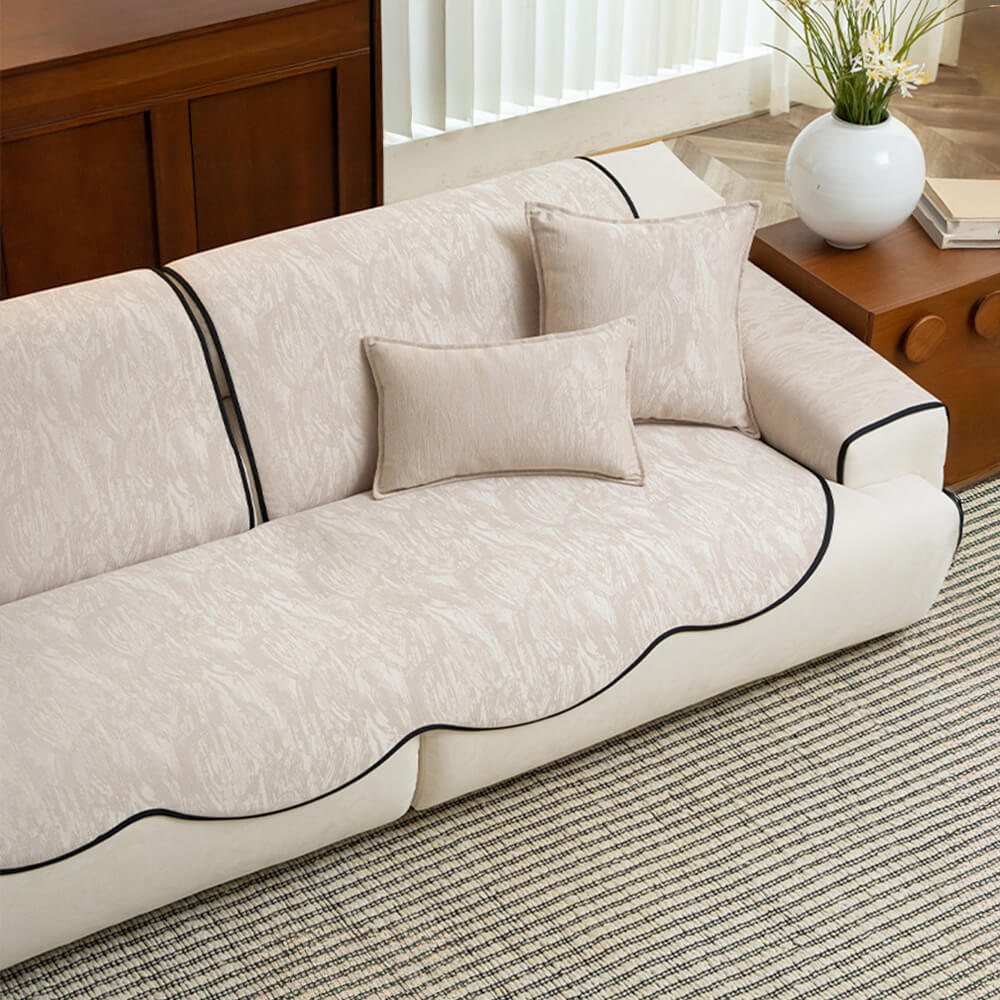 Chenille Jacquard Anti-Slip Elegant Texture Couch Cover