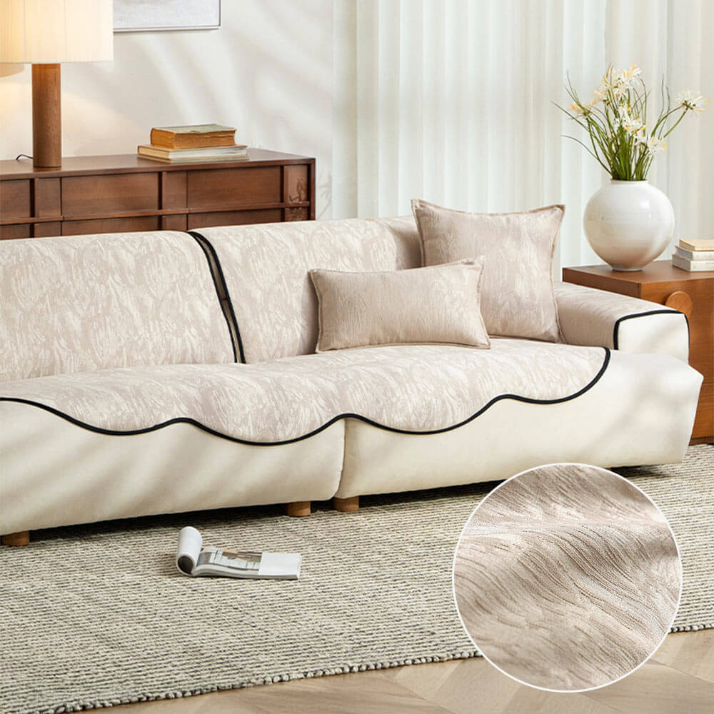 Chenille Jacquard Anti-Slip Elegant Texture Couch Cover