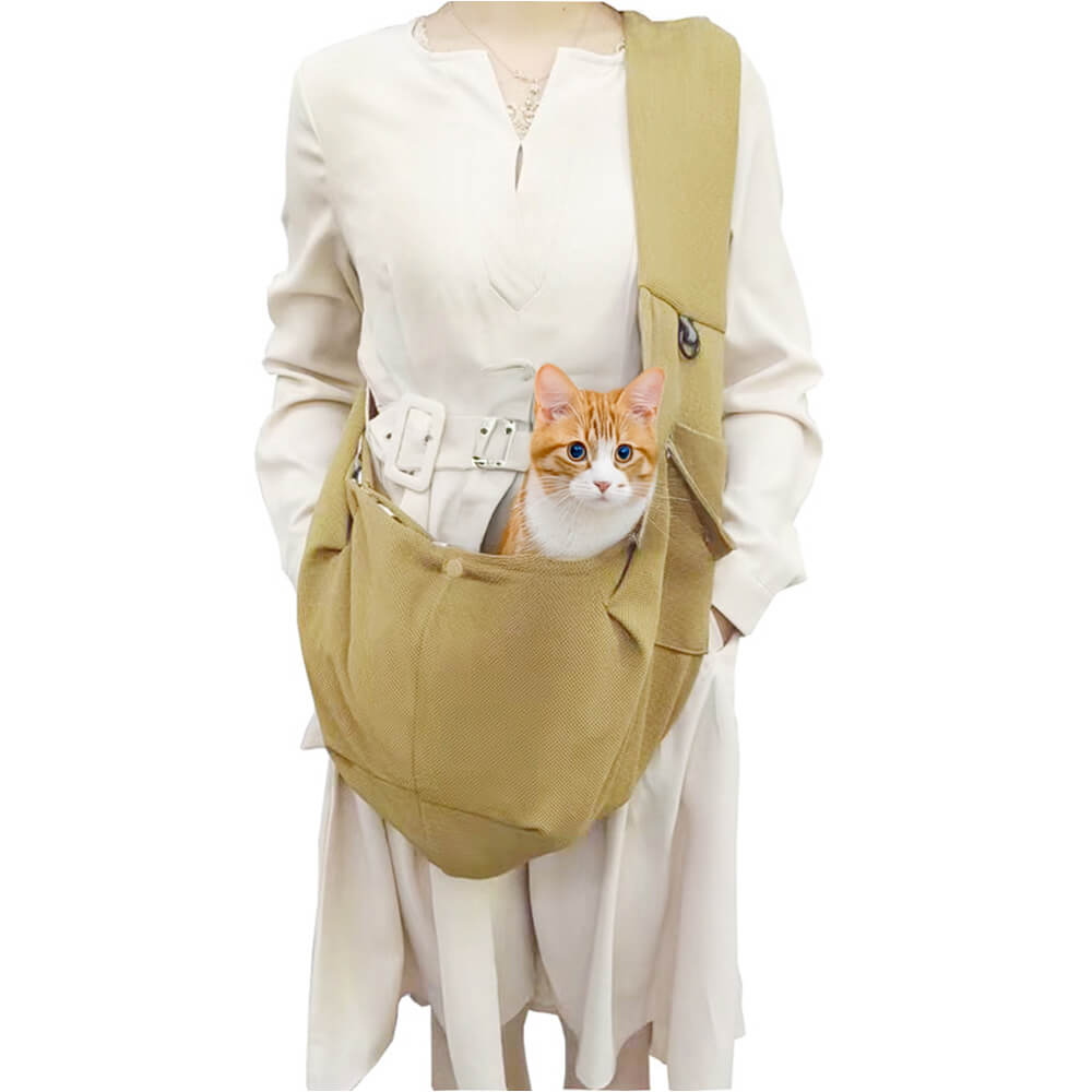 Waffle Breathable Portable Travel Dog & Cat Carrier Bag