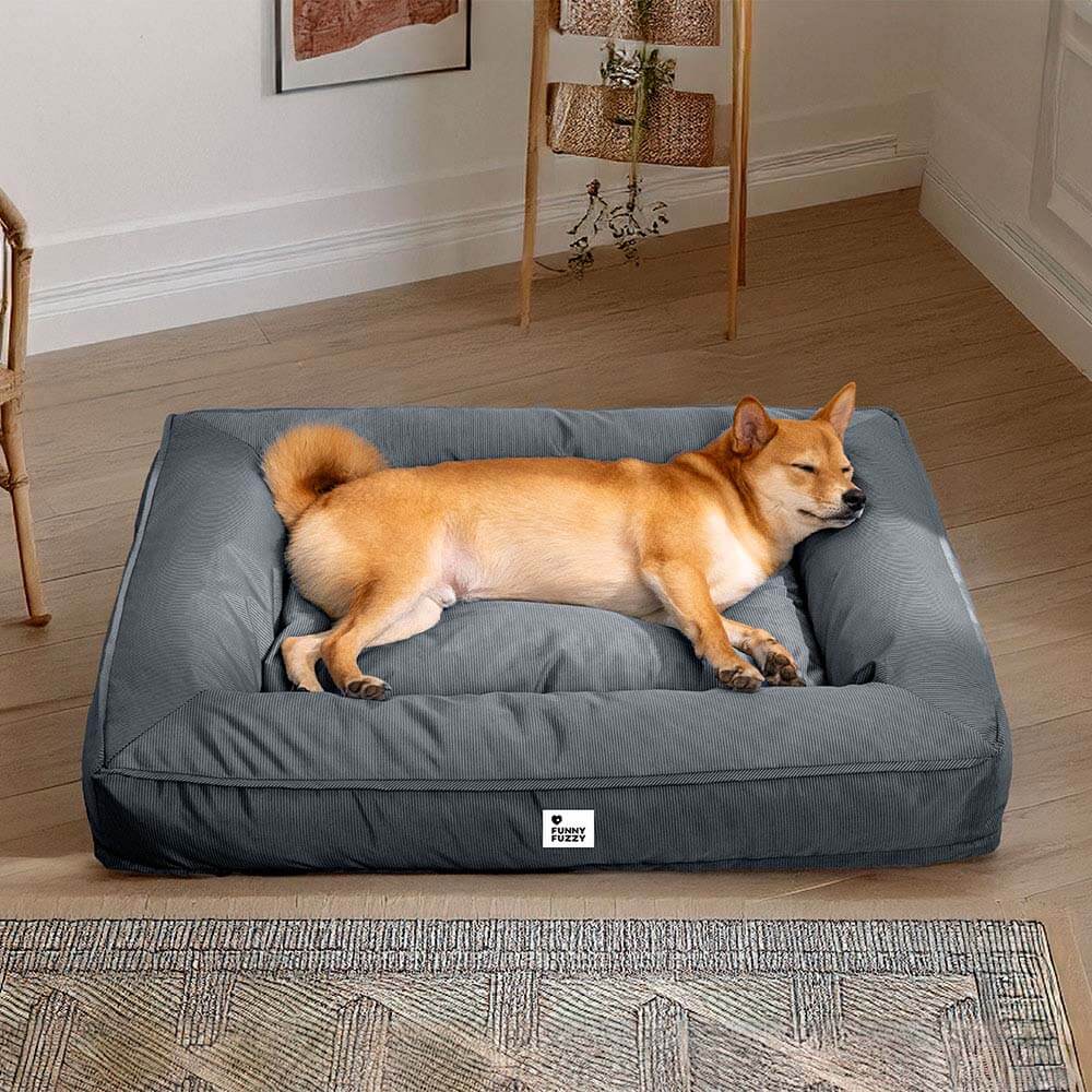 Cama grande impermeável para cães com suporte surround totalmente ortopédico