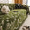 Chenille Floral Art with Tassel Edge Non-Slip Throw Couch Cover