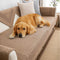 Thick Textured Weave Cotton Linen Anti-Scratch Couch Cover