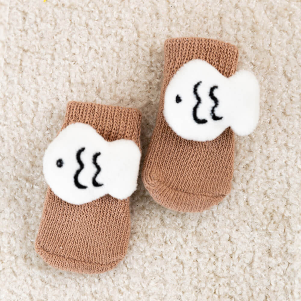 3D Animal Warm Non-Slip Breathable Cozy Dog Socks