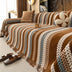 All-Season Colorful Leaf Chenille One Piece Throw Couch Cover