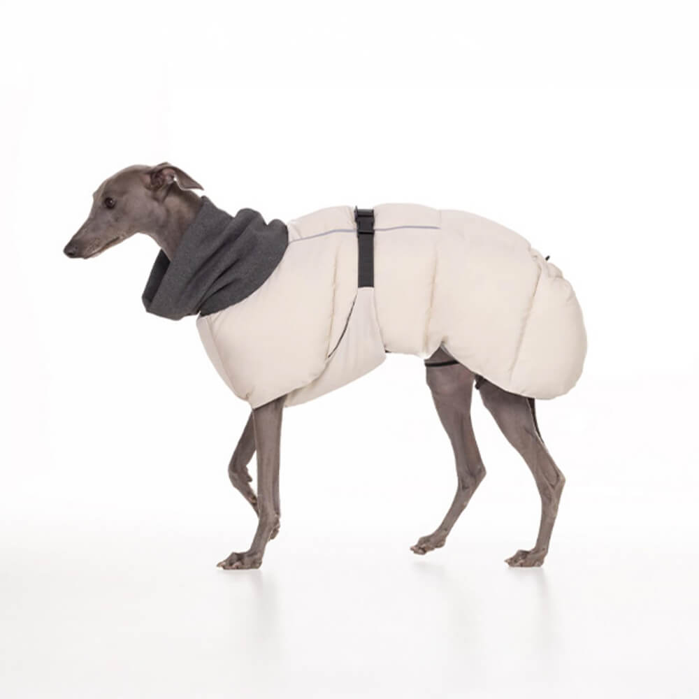 Casual Turtleneck Warm Waterproof Reflective Stripes Adjustable Dog Jacket