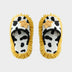 Cow-Print Plush Pet Bed & Matching Slippers Set