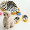 Cow-Print Plush Pet Bed & Matching Slippers Set