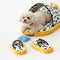 Cow-Print Plush Pet Bed & Matching Slippers Set