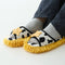 Cow-Print Plush Pet Bed & Matching Slippers Set