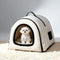 Cozy Enclosed Water-Repellent Washable Cat Cave Deep Sleep Dog Bed