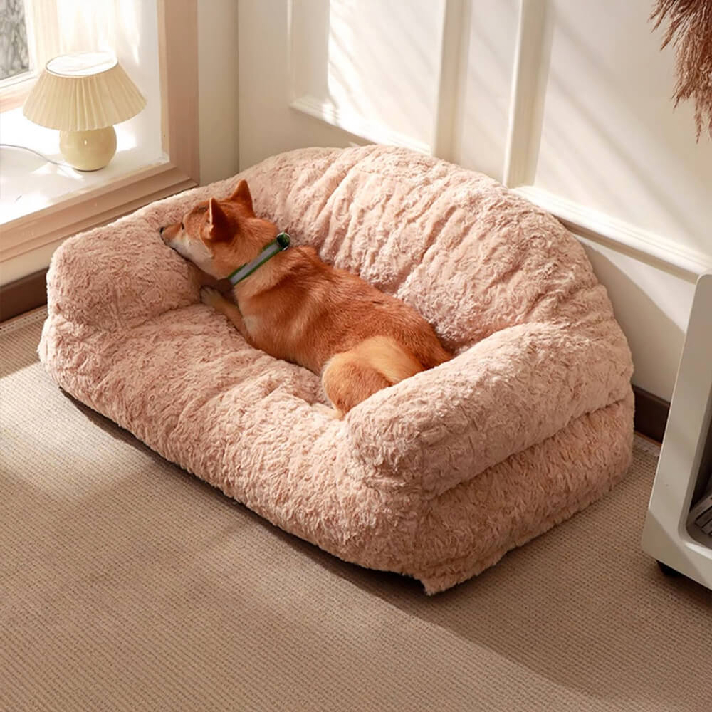 Cozy Full Support Warm Removable Washable Dog & Cat Sofa Bed