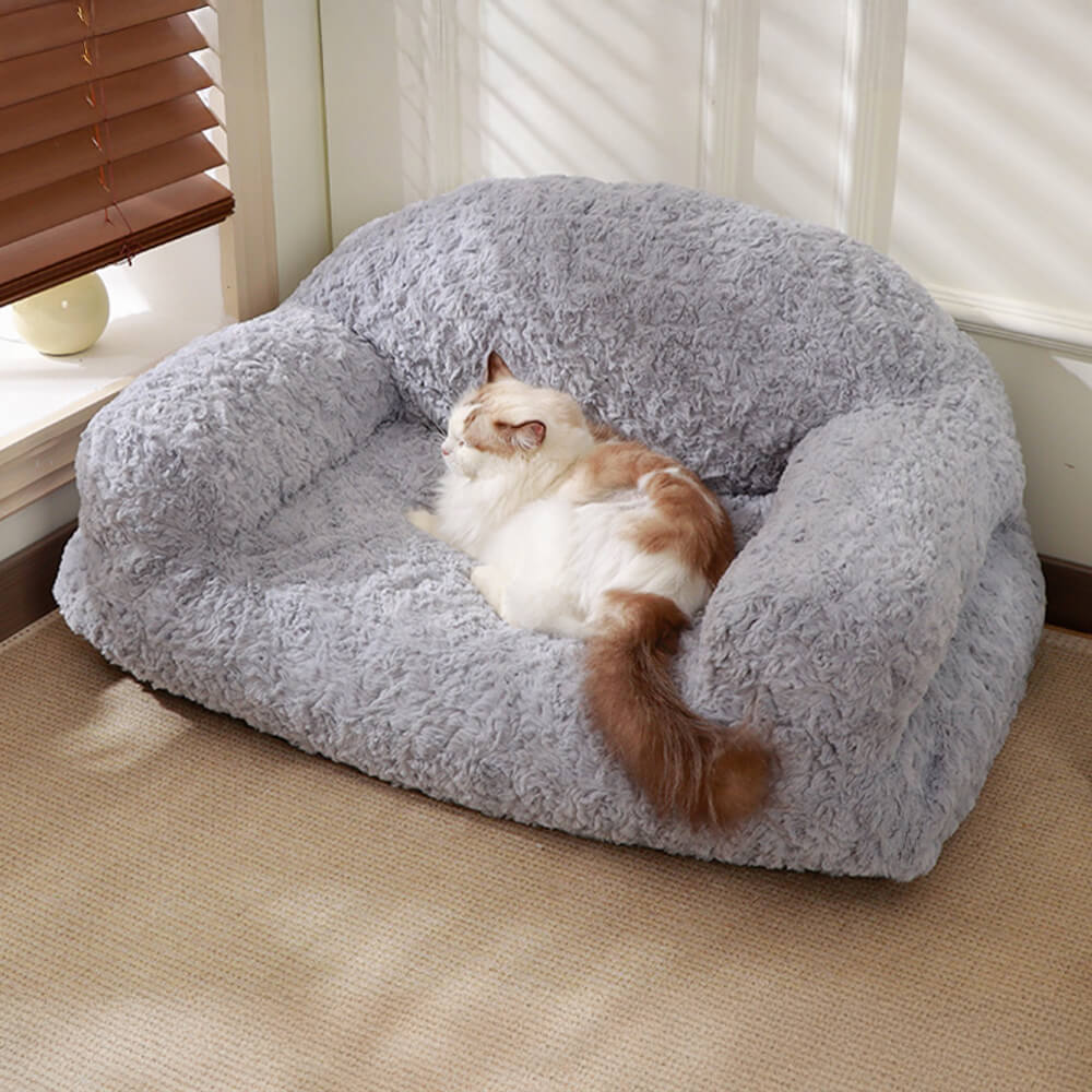 Cozy Full Support Warm Removable Washable Dog & Cat Sofa Bed