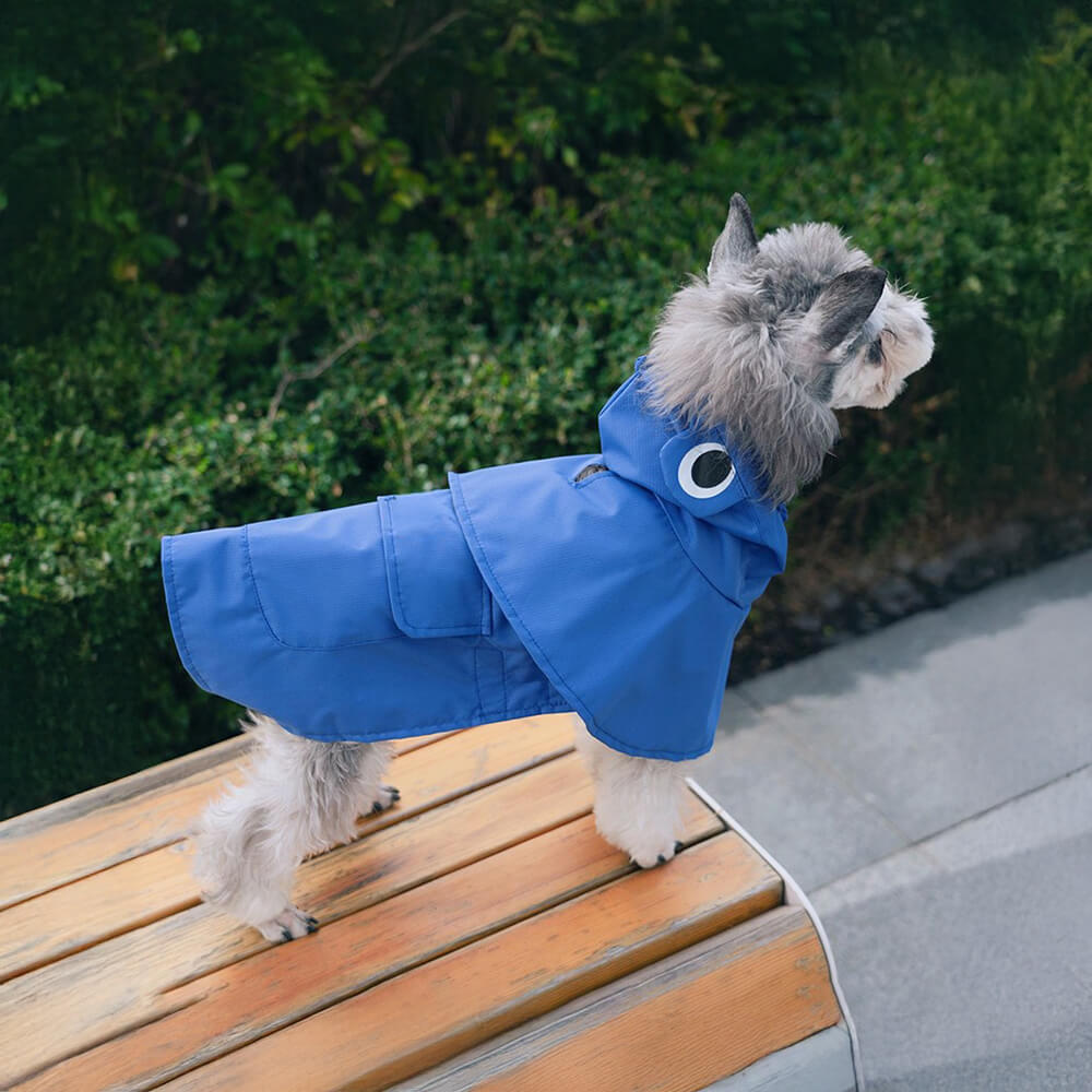 Frog-Inspired Waterproof Lightweight Dog Hooded Poncho Raincoat