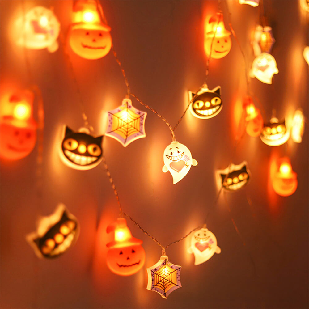 Halloween Pumpkin Ghost Decorative Light LED String Light