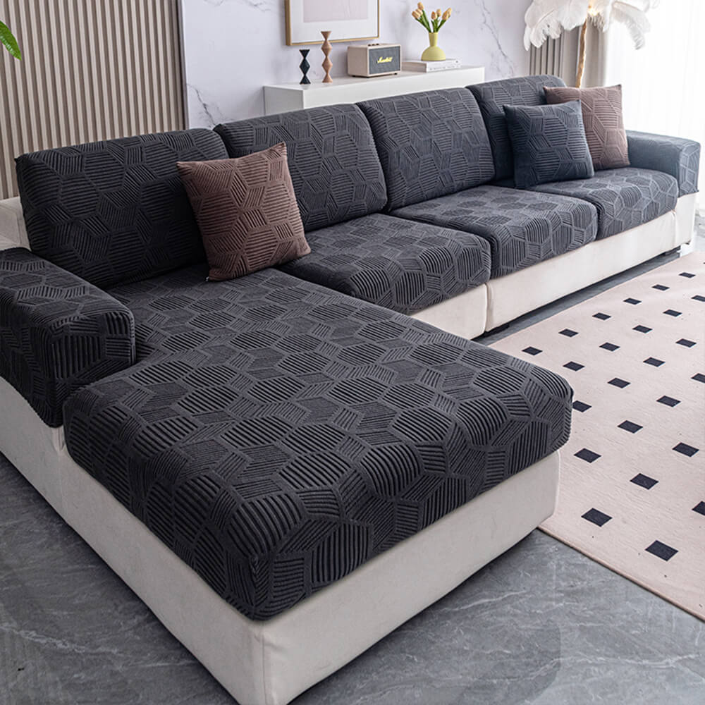 Honeycomb Pattern Waterproof Stretch Full-Cover Magic Couch Cover