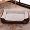 Luxury Faux Leather Soft Fleece Washable Dog Sofa Bed