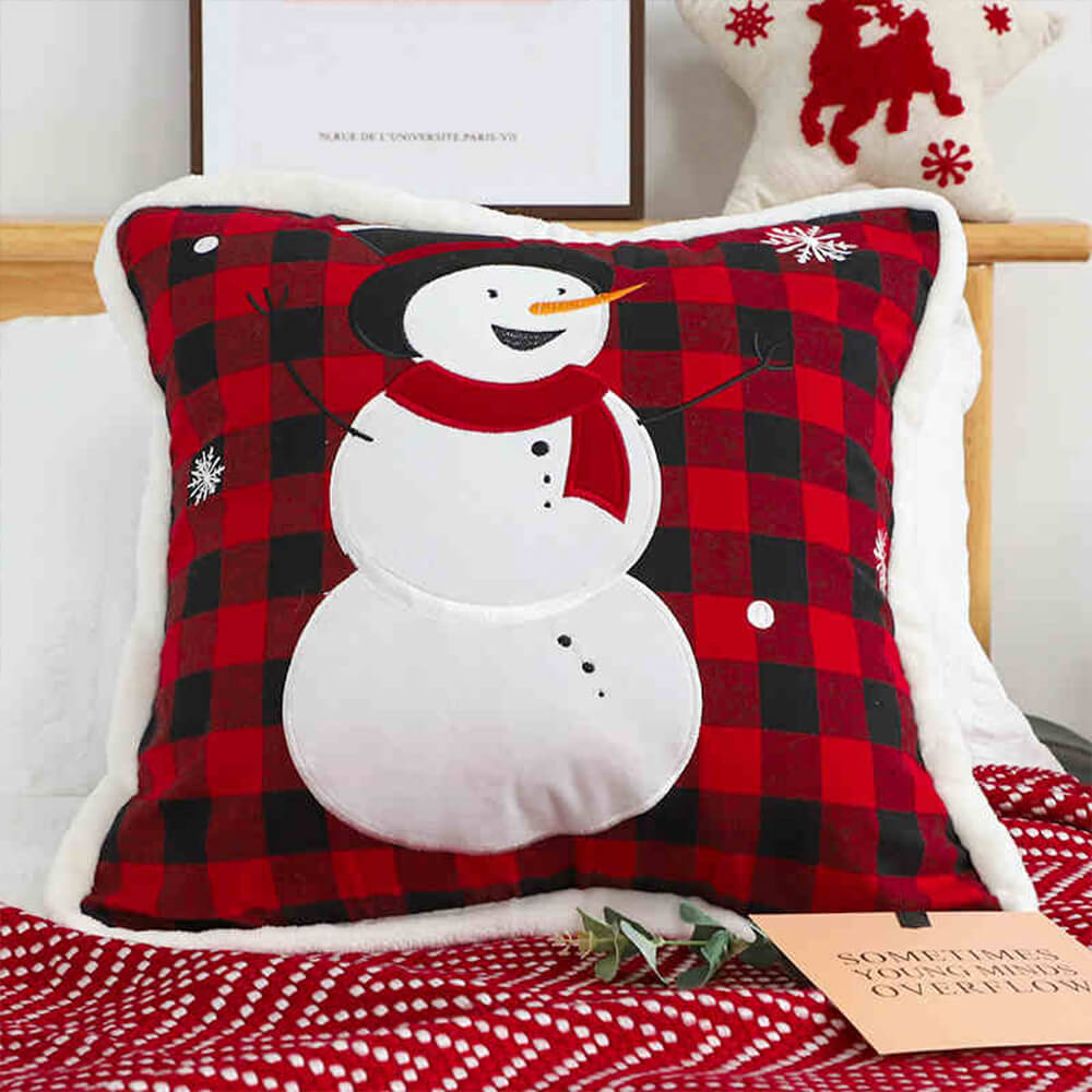 Merry Christmas Holiday Decorative Lumbar Home Sofa Pillow