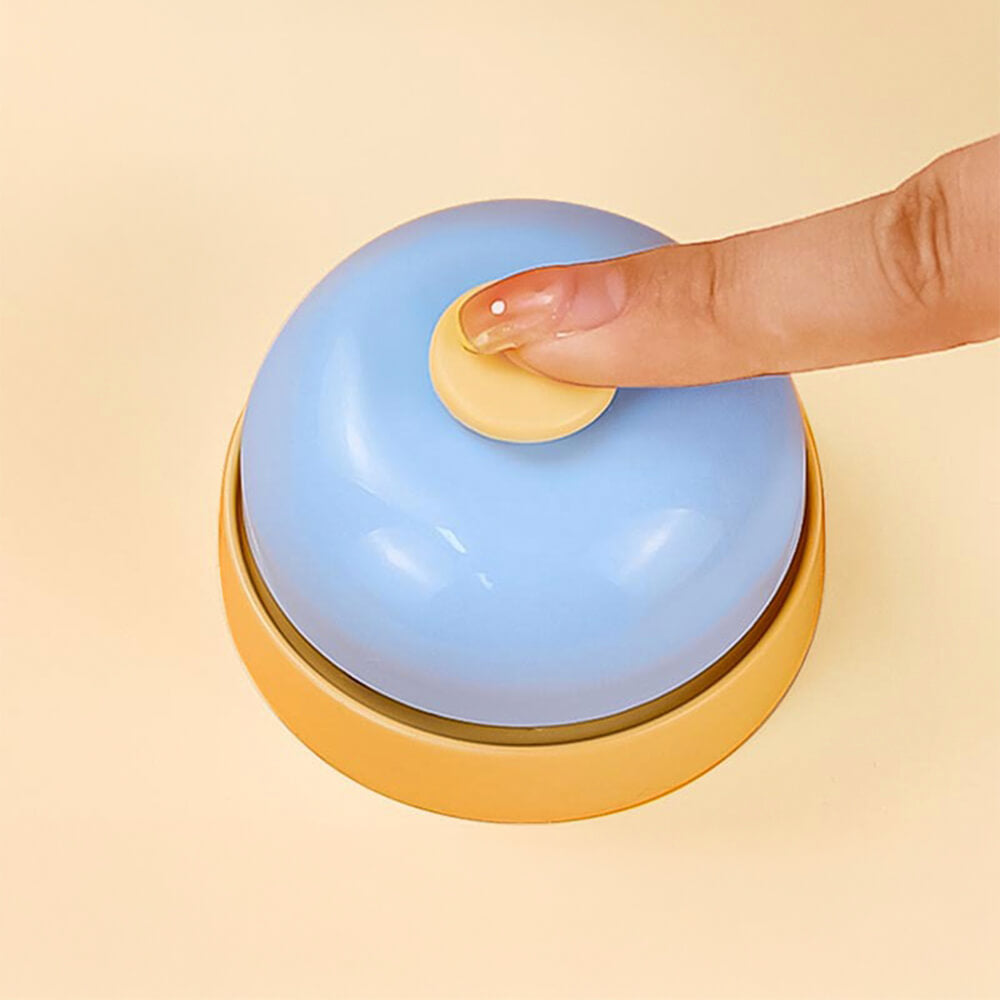 Metallic Durable Interactive Button Play Pet Training Bell