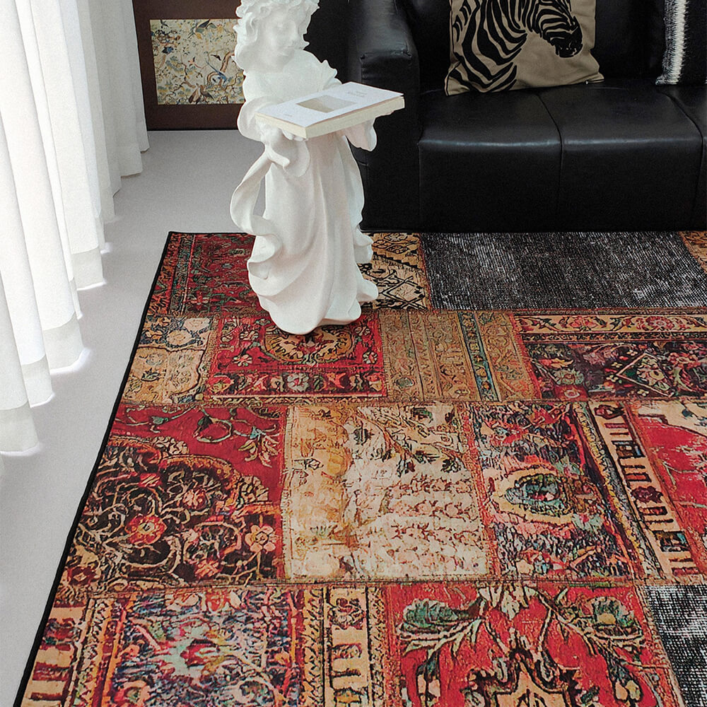 Persian Exotic Style Anti-Bacterial Stain-Resistant Home Decor Carpet