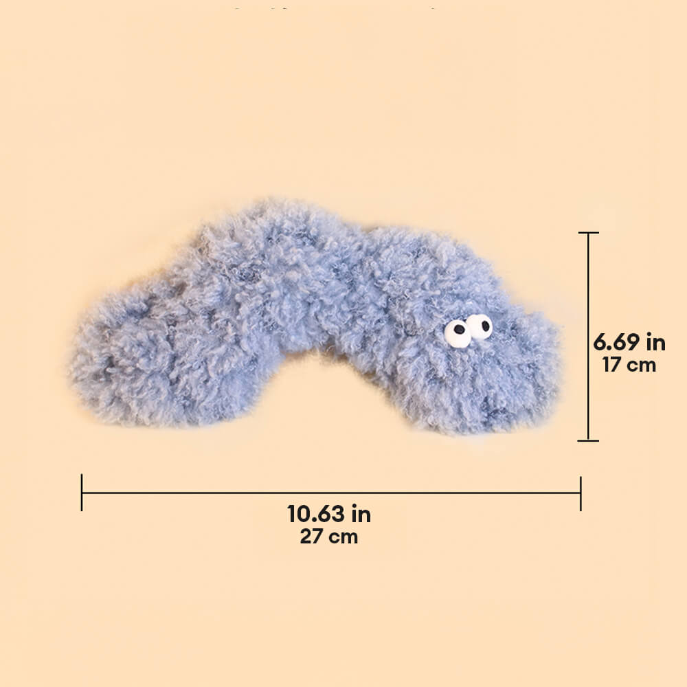 Plush Caterpillar Skin-Friendly Comfort Multi-Zone Support Pet Pillow