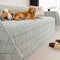 Plush Quilted Classic Checkered Comfortable Thickened Couch Cover