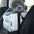 Portable Travel Faux Leather Waterproof Center Console Pet Car Seat