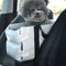Portable Travel Faux Leather Waterproof Center Console Pet Car Seat