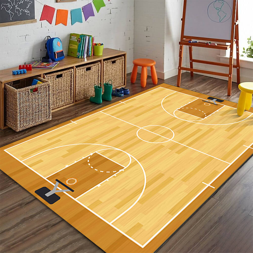 Sports Series Anti-Slip Scratch-Resistant Home Decor Carpet