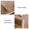 Thick Textured Weave Cotton Linen Anti-Scratch Couch Cover