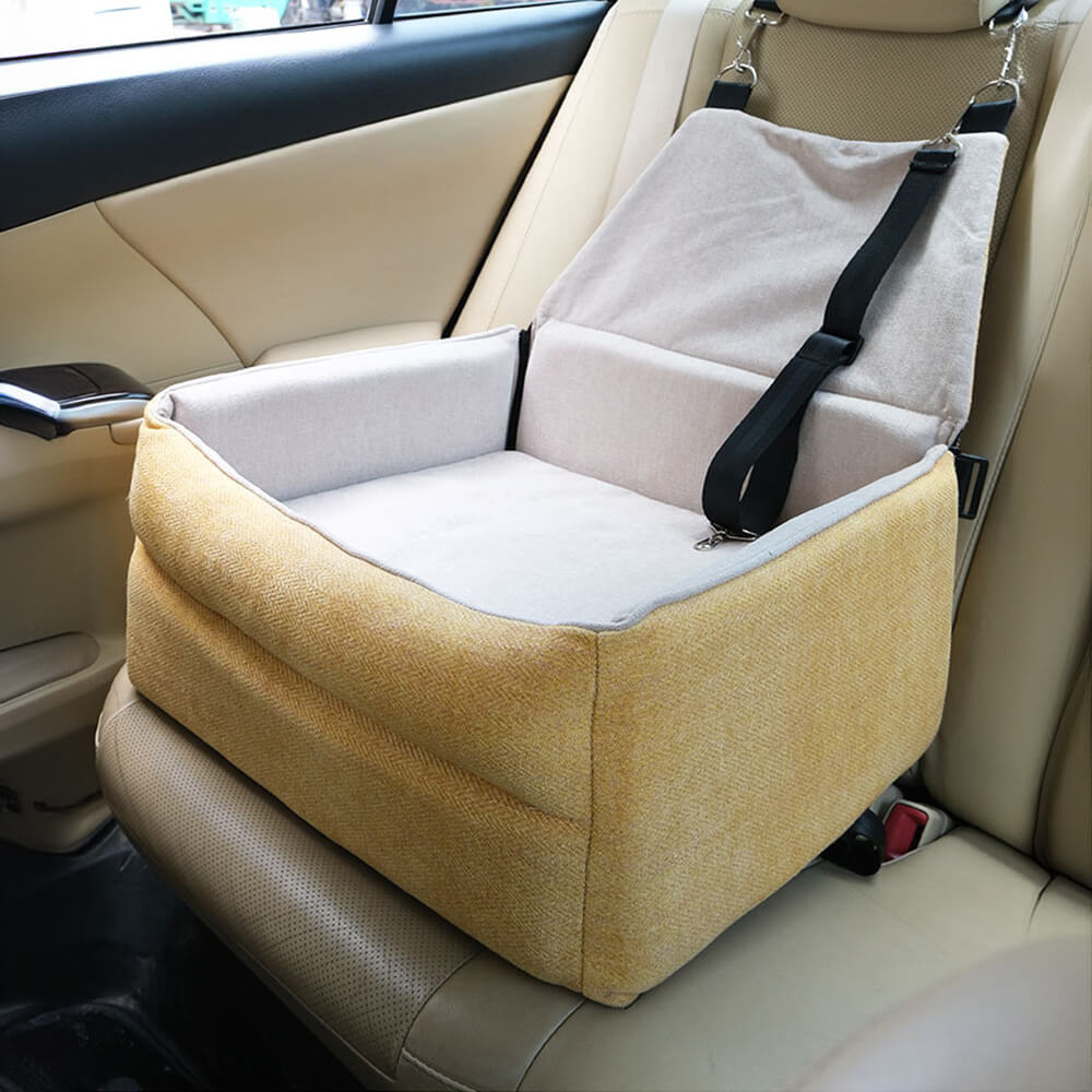 Travel Safety Seat Thickened Elevated Dog Car Seat Bed