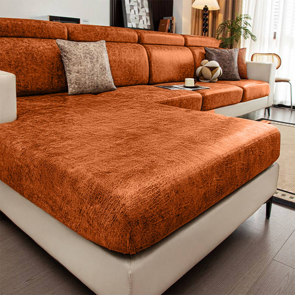 Vintage Waterproof Faux Leather Stretch Magic Couch Cover