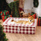 Cama festiva clássica tartan aconchegante para cães anti-ansiedade calmante