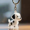 Multi-Pack Mini Pet Hair Capsule Keychain Charm for Dog & Cat Lovers