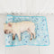 Ocean Series Ice Silk Breathable Cooling Dog Mat with Pillow