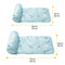 Ocean Series Ice Silk Breathable Cooling Dog Mat with Pillow