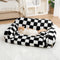 Sofá-cama vintage lazer diamante para cães e gatos