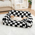Sofá-cama vintage lazer diamante para cães e gatos