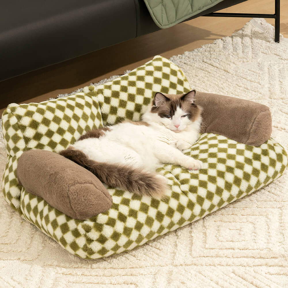 Sofá-cama vintage para lazer diamante gato