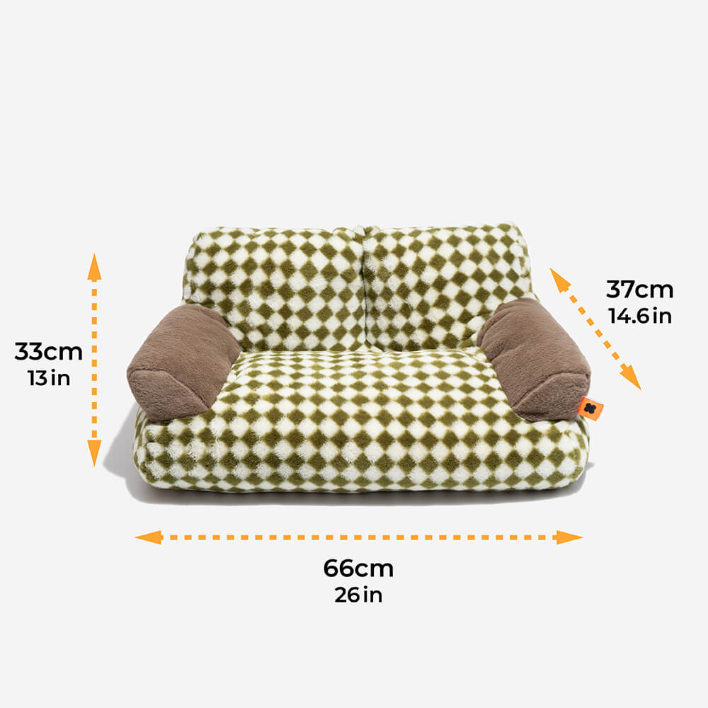 Sofá-cama vintage para lazer diamante gato