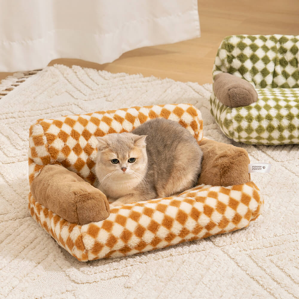 Sofá-cama vintage para lazer diamante gato