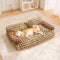 Sofá-cama vintage lazer diamante para cães e gatos