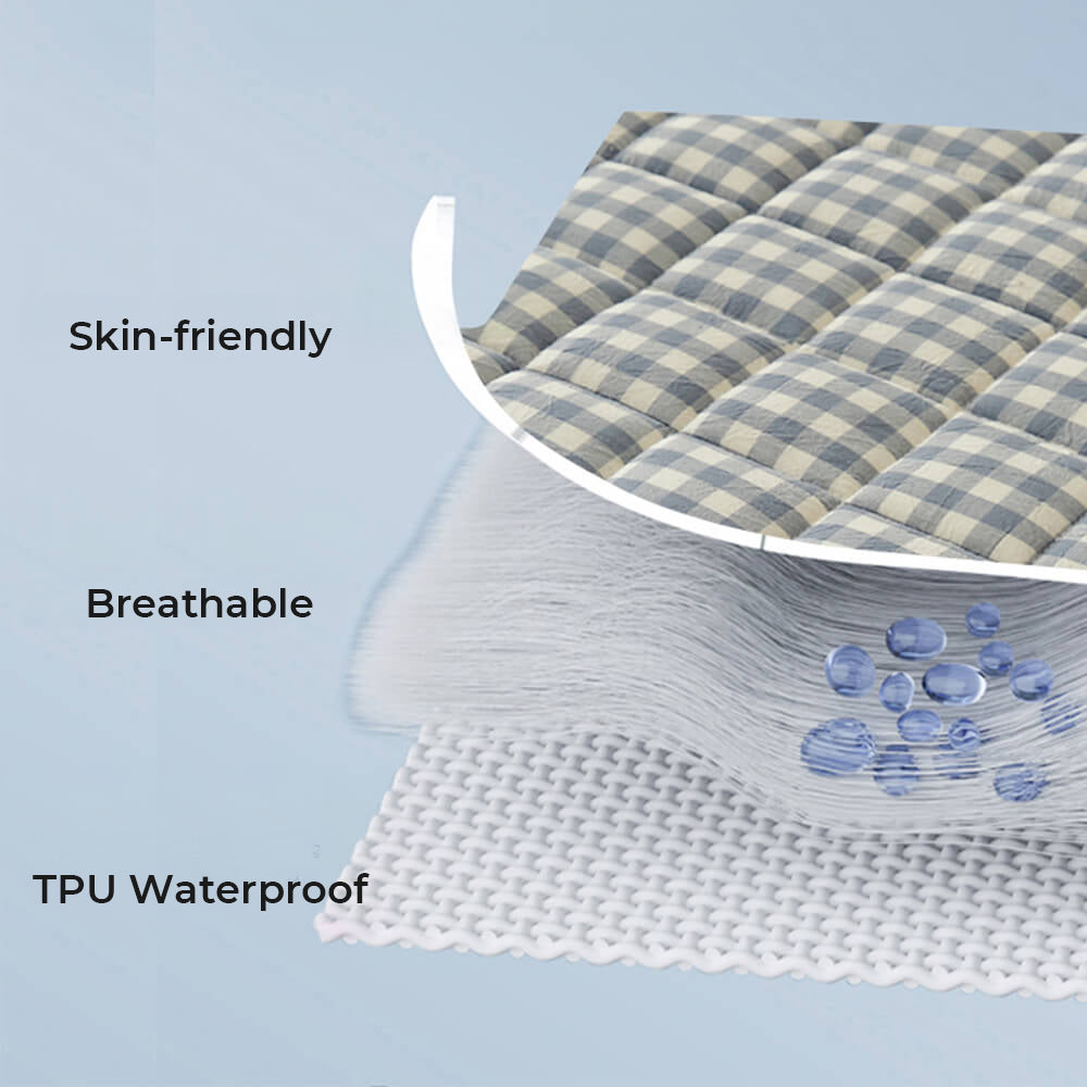 Waterproof and Dustproof Quilted Fitted Sheet Mattress Protector Cover