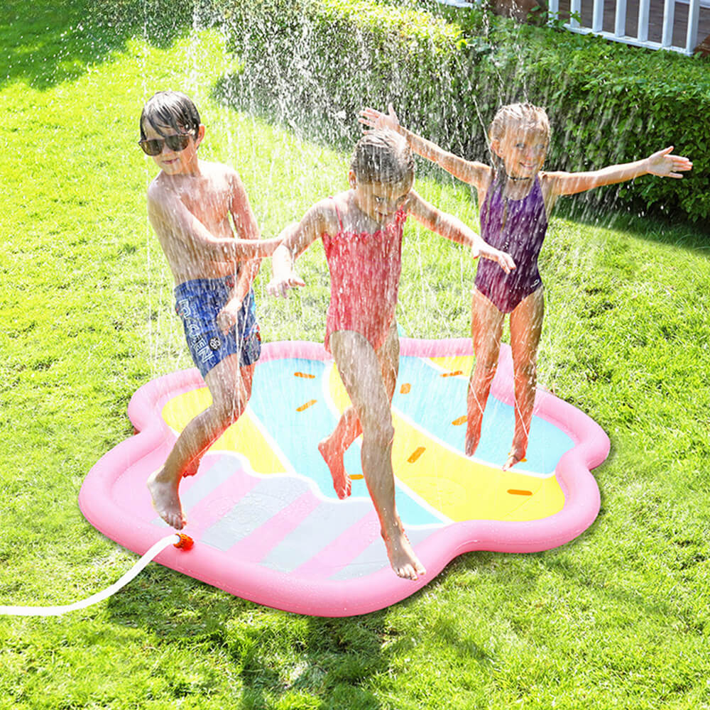 Sorvete infantil Splash Play Mat Dog Sprinkler Pad