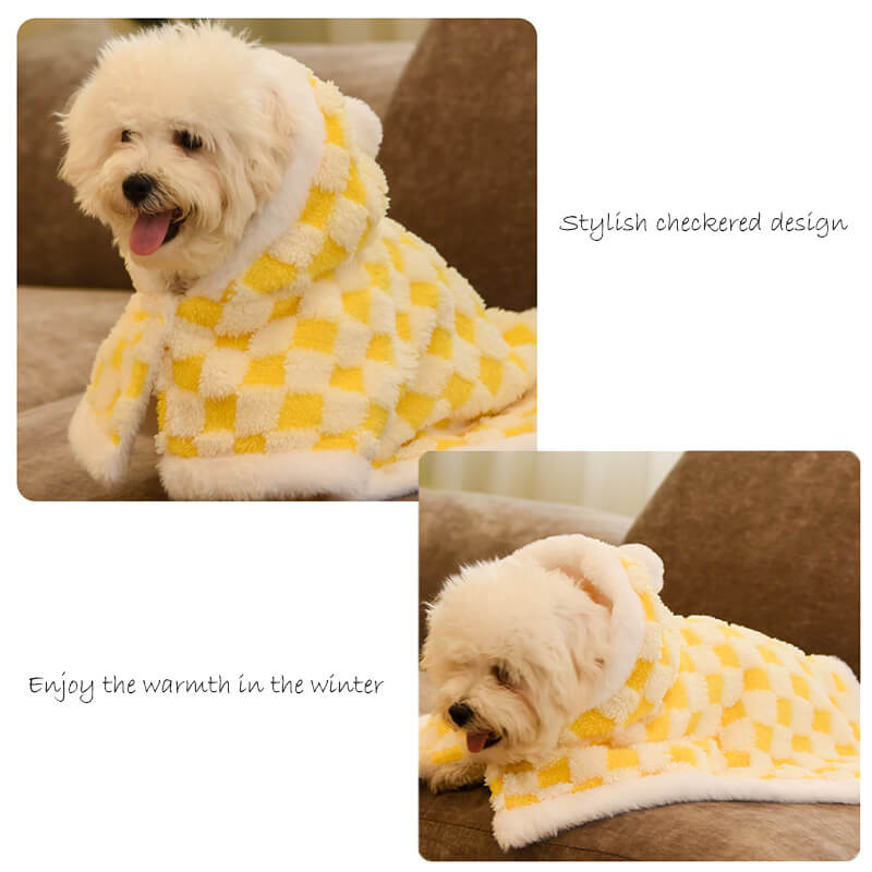 Furry Pet Clothing Warm Dog & Cat Cape