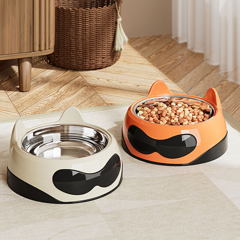 Large Capacity Easy-Clean Pet Bowl with Stainless Steel