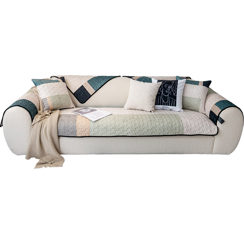 Capa de sofá de algodão leve e luxuosa capa protetora de sofá antiarranhões para móveis