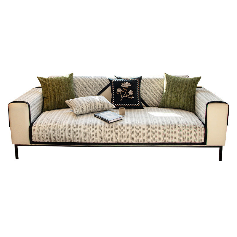 Modern Chenille Fabric Furniture Protection Anti-Scratch Non-Slip Couch Cover