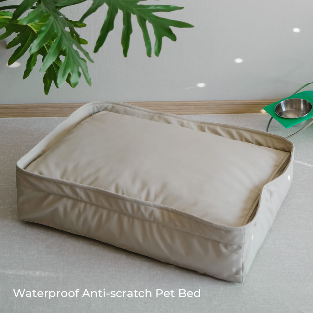 Multifunctional Faux Lambswool & Leather Pet Nest Dog Bed