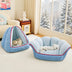 Multifunctional Semi-Enclosed Cave Dog Bed Warming Pet Bed