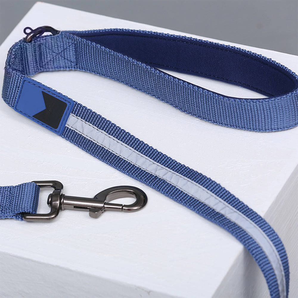 Nylon Adjustable Reflective No-Pull Dog Harness Collar and Leash